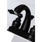 Kingston Brass KB5610AL Restoration 4" Centerset Bathroom Faucet, Matte Black KB5610AL - alternate 5